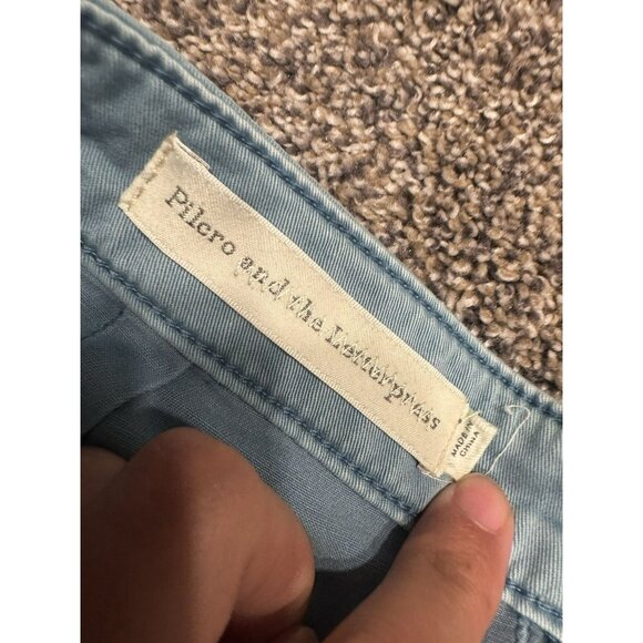 Anthropologie Pilcro and the Letterpress Button Chino Pencil Skirt Size 4 EUC - Picture 4 of 7